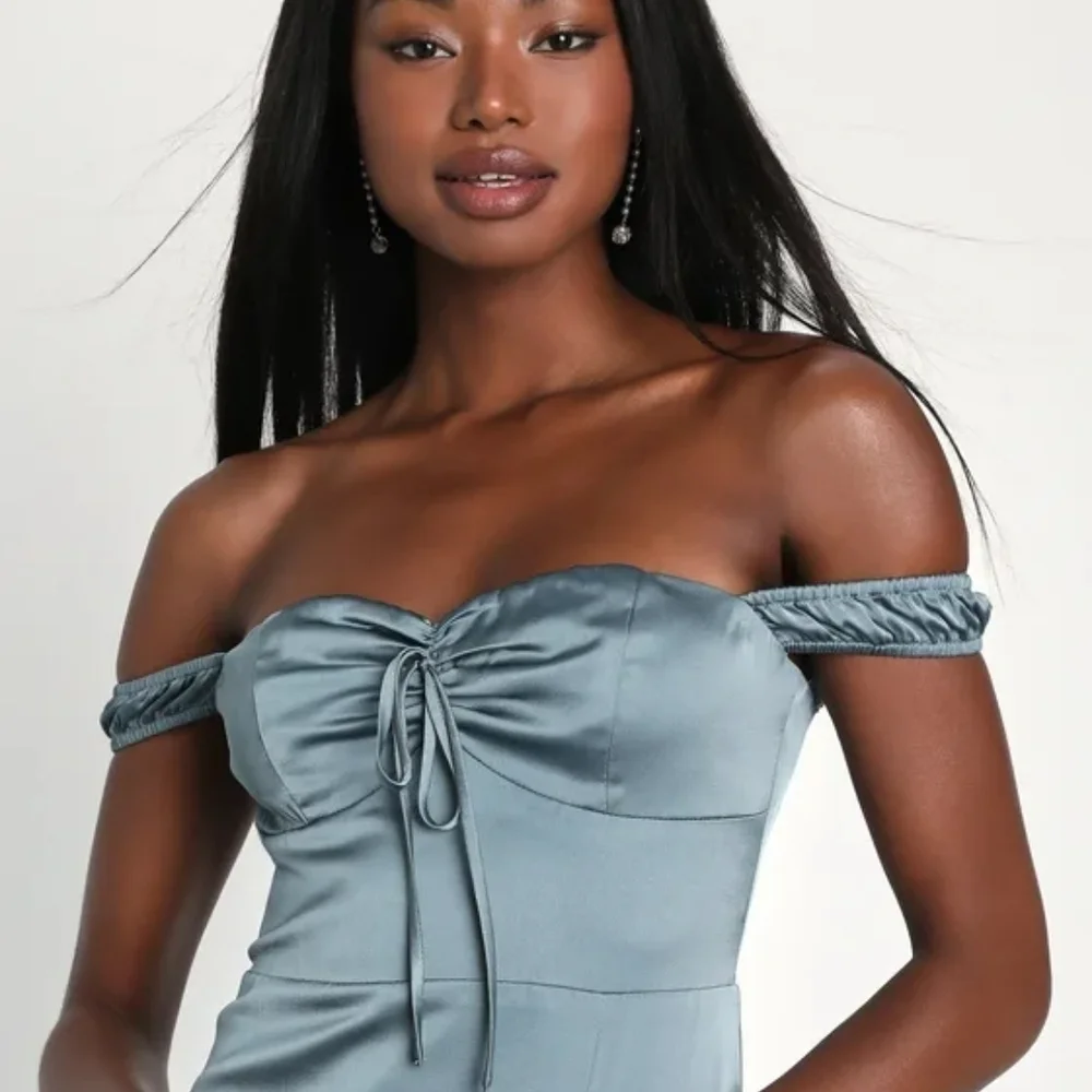 Lulu's  Blue Dress - Picture 3 of 7